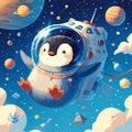 Space Adventure with a Penguin Astronaut!