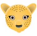 Illustration of cheetah face