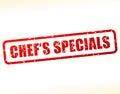 Chefs specials text stamp Royalty Free Stock Photo