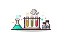 Illustration of chemistry chemical ware