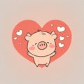 A pig with a big heart