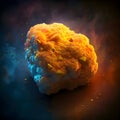 Illustration - chicken nuggets on a fiery background