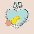 Happy Easter holiday card
