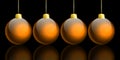 Illustration of christmas balls on fark background Royalty Free Stock Photo