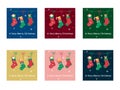 Christmas card design color variation