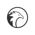 Ilustration of circle eagle logo concept