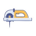 Illustration of a circular saw tool Royalty Free Stock Photo