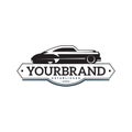 Illustration classic car logo template Royalty Free Stock Photo