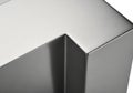 Illustration of closeup of brushed metal corner with sharp edges Royalty Free Stock Photo