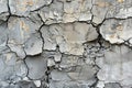 A closeup of the concrete wall texture, showcasing its rough and worn surface with visible veining patterns and subtle grey t Royalty Free Stock Photo