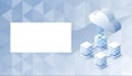 Isometric Cloud Computing Network With Copy Space Layout Royalty Free Stock Photo