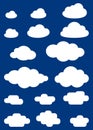 Illustration of clouds collection