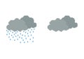 illustration of cloudy clouds and rain clouds