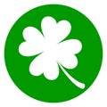 Clover green circle icon