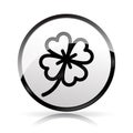 Clover icon on white background