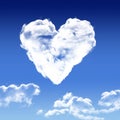 Coeur en forme de nuage Royalty Free Stock Photo