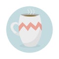Illustration coffee cup pastel color Royalty Free Stock Photo
