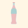 Illustration of cold drink bottle isolated