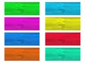 Set of colorful oil brush backgrounds. Royalty Free Stock Photo