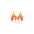 Illustration of color logo flame. vector design Royalty Free Stock Photo