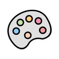 Illustration Color Pallete Icon For Personal And Commercial Use.