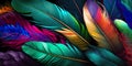 Illustration of colored bird feathers texture for background Royalty Free Stock Photo