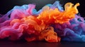 colored energies, multicolored smoke, background