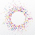 Colorful celebration background with confetti