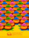 Powder color gulal for Happy Holi Background Royalty Free Stock Photo