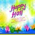 Powder color explosion for Happy Holi Background