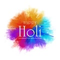 Illustration of colorful splash happy holi background Royalty Free Stock Photo