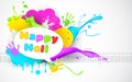 Colorful Splash in Holi Wallpaper Royalty Free Stock Photo