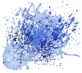 illustration of colorful watercolor blobs and splatters