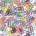 Paper clip colorful rotate many seamless pattern