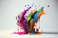 illustration of the colour splashes