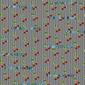 Cherry mix Cherries wallpaper with stripes 2