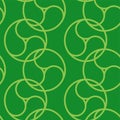Green Commashaped seamless Japanese pattern Royalty Free Stock Photo