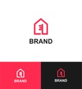 Home plus key logo template