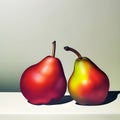 Illustration with the composition of still life with pears AI Generator Royalty Free Stock Photo