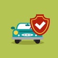 Illustration concept of auto loan in flat design