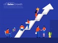 Teamwork building sales growth