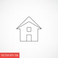 Illustration conveys a basic architectural concept using clean, geome Royalty Free Stock Photo