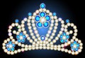 corona diadem feminine wedding we turn blue