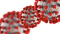 Illustration of a coronavirus background Royalty Free Stock Photo