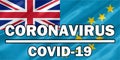 COVID-19 on Tuvalu Flag