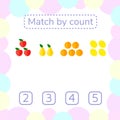 illustration. counting game for preschool children. mathe