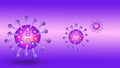 An illustration of Covid-19 or corona virus