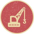 Illustration Crane Icon For Personal And Commercial Use.