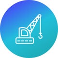 Illustration Crane Icon For Personal And Commercial Use.