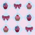 Illustration - cup cake Royalty Free Stock Photo